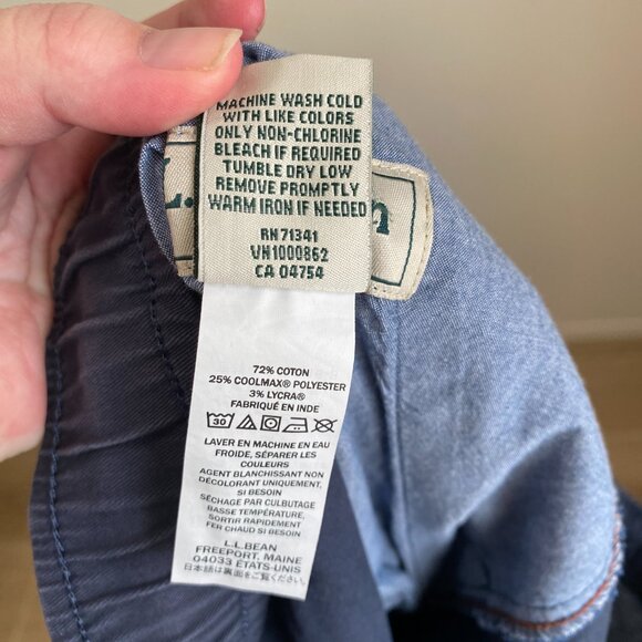 L.L. Bean Men's Comfort Stretch Dock Pants, Classic Fit, Straight Leg, Navy XXL - Picture 7 of 7